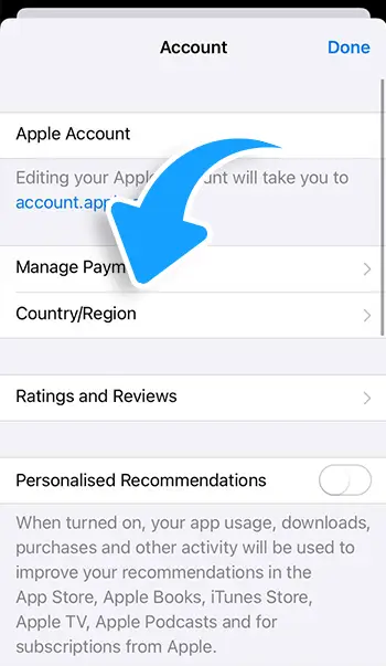 Step 4 - Choose Country or Region and change it
