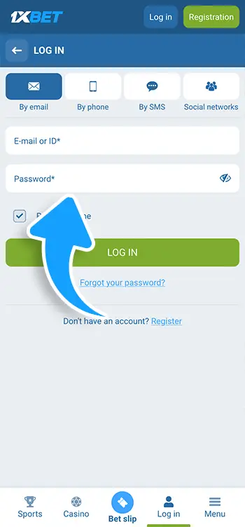 Step 4 - Type in your password