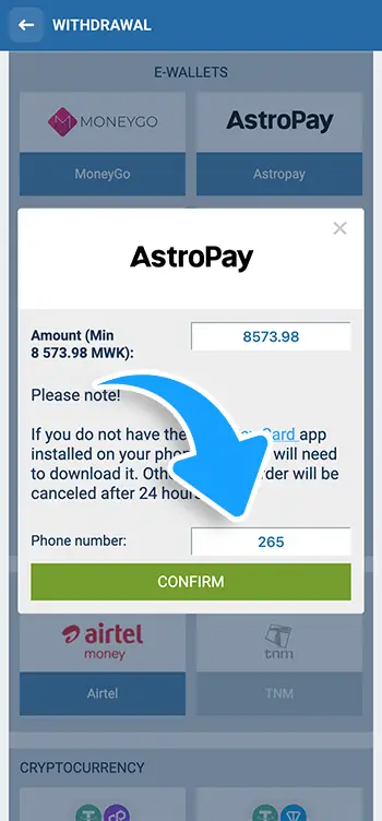 Step 7 - Provide required payment details