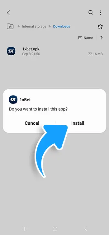 Step 6 - Tap Install and wait