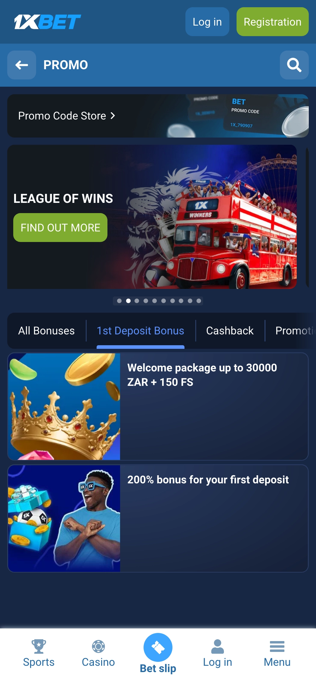 First Deposit Bonus for new users