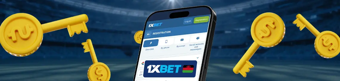 Registration in 1xBet app for Malawi users